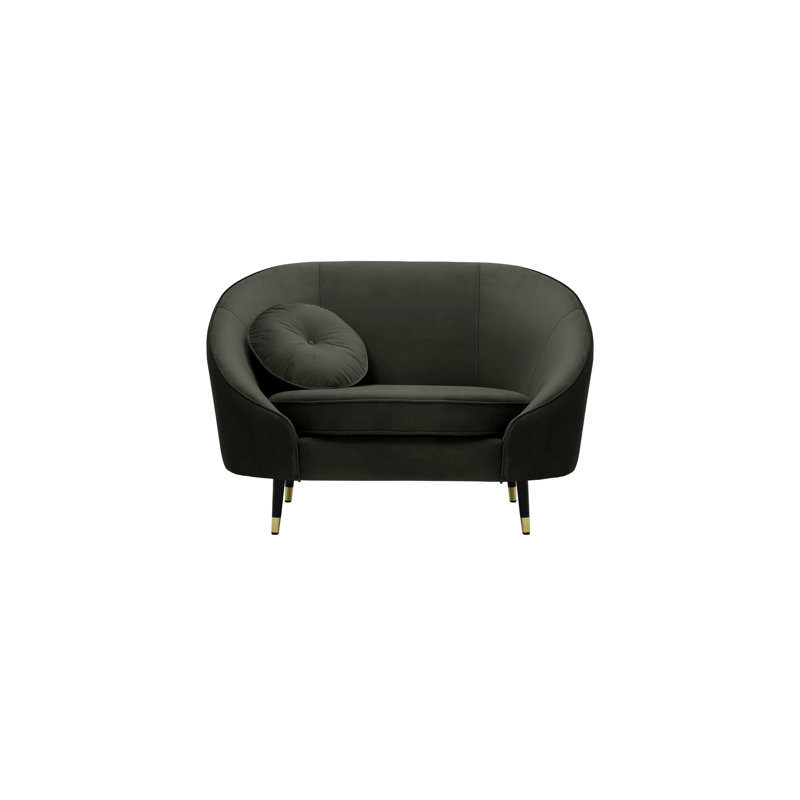 Glencoe Upholstered Armchair, Graphite Grey
