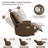 31.9“ Modern and Soft Manual Upholstered Swivel and Rocking Manual Recliner-1044864559