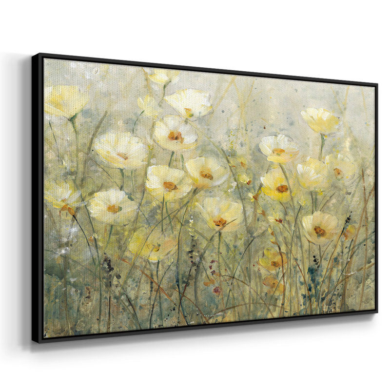 " Summer In Bloom I ", 27" H x 41" W x 2" D, Black