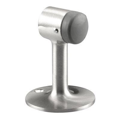 3 1/4 po, arrêt au sol, laiton coulé, chrome (paquet de 1)