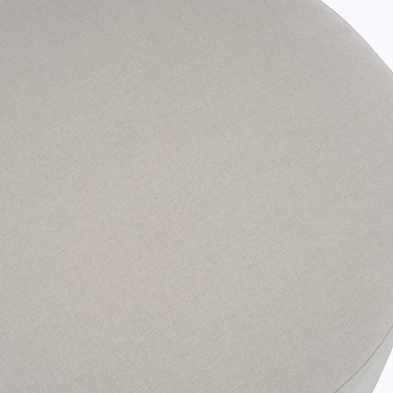 Repose-pieds rond polyvalent avec pieds en bois, idéal pour de multiples espaces de vie et un usage quotidien, design minimaliste moderne