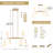 6-Light Dimmable Sputnik Modern Linear Chandelier