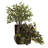 32'' Faux Olive Tree Tree in Wood Planter