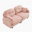 Canapé-lit modulaire à causeuse avec tissu chenille, dossier capitonné, conception ergonomique, mousse haute densité, accoudoirs faciles à installer et élégants pour le salon-855355599-855355598