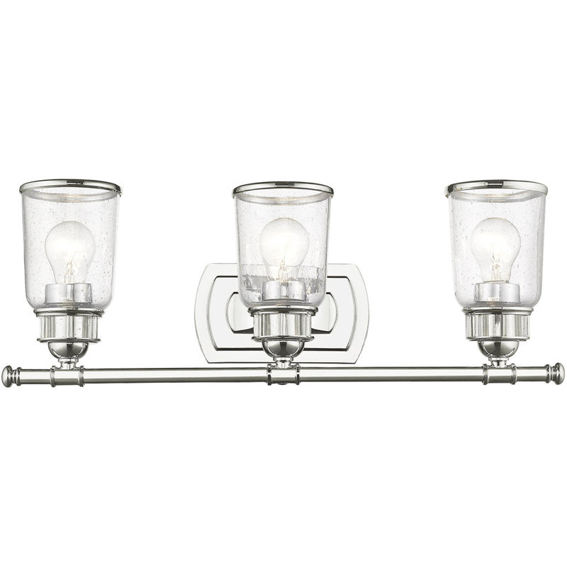 Éclairage pour meuble-lavabo 3 lumières, Chrome poli