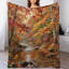 Jeté en flanelle Autumn Maple Stream-134404862