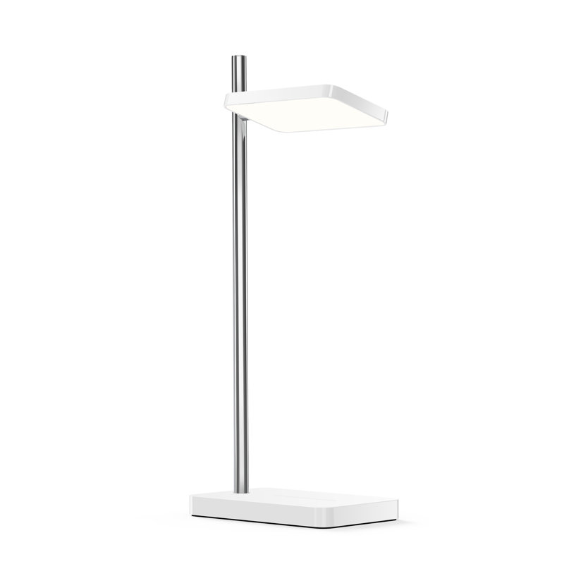 Talia Table Lamp, White / Chrome