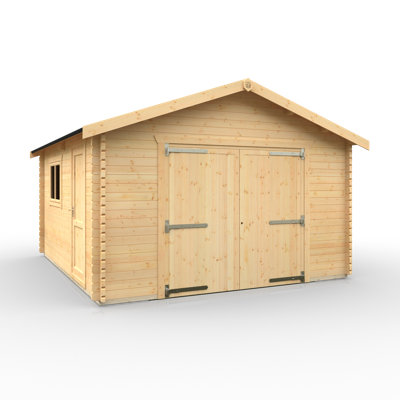 The Malayan Garage Tongue & Groove Log Cabin 16x14w