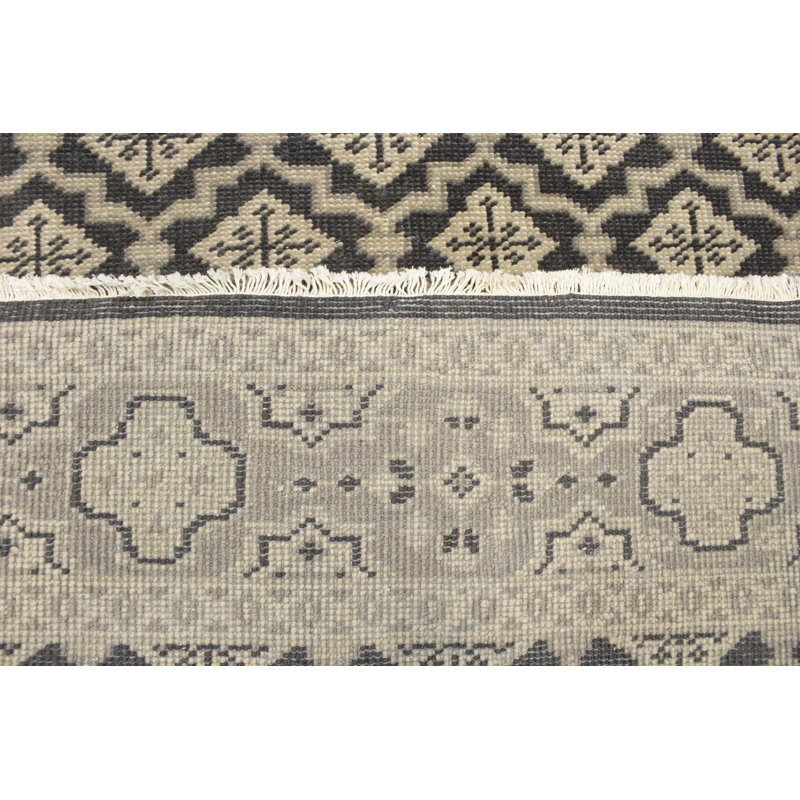 Tapis oriental gris discret 6X8 Mute
