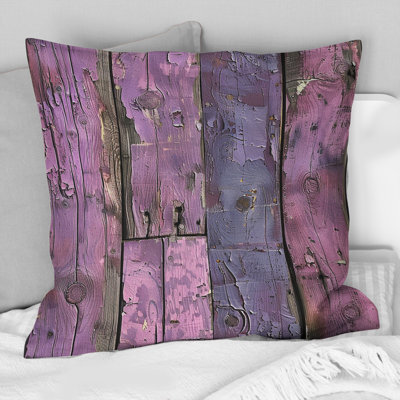 Lilac Barn Wood II - Farmhouse Pillow