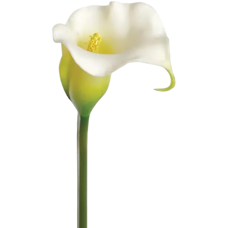 3 pièces de lys de Calla blanc de 27 pouces - Faux fleur réaliste, faux floral pour arrangements de vase et décoration intérieure
