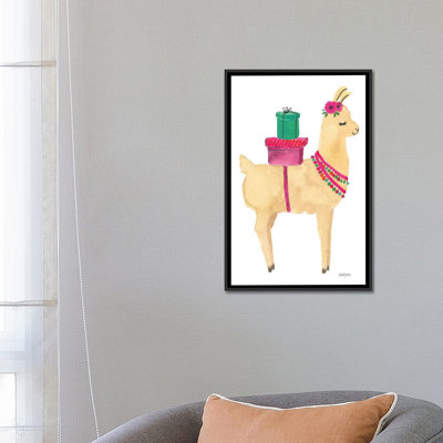 « la la llama i », impression sur toile tendue