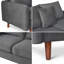 Causeuse à accoudoirs arrondis 56,5 po Sofa-680920416