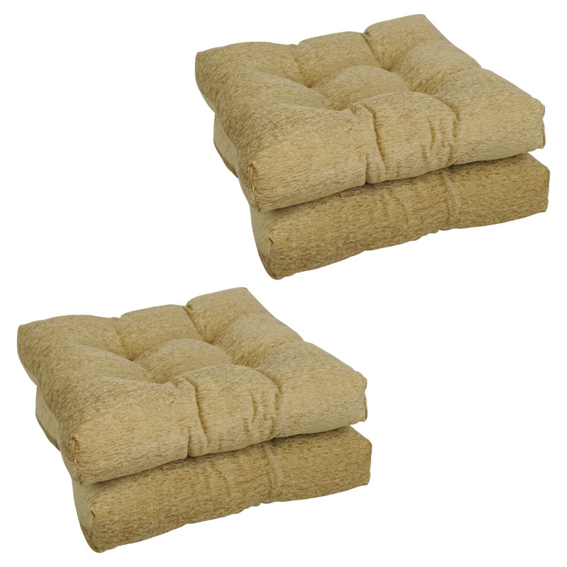 Coussin de chaise carrée 19 pouces, Tanné