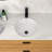 Ceramic Round Undermount Bathroom Sink With Overflow