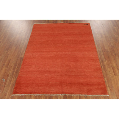 Modern Wool Gabbeh Oriental Rug 5x7