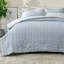 100% Cotton Puckered 3 Pc Reversible Comforter Set with Shams-95063026-95063027