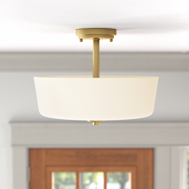 Plafonnier semi-encastré 3 lumières 14,75 po Ceron