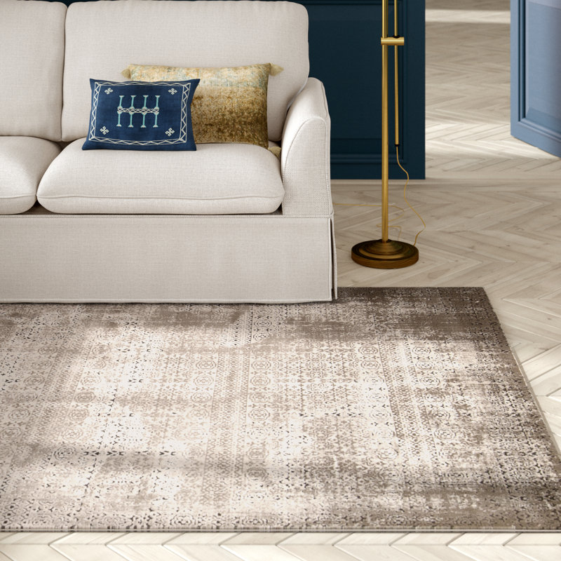 Arashel Abstract Indoor Rug, Rectangle 3'9" x 5'9"