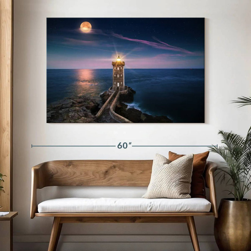 Lighthouse beach Aletra, H 34 po x l 51 po