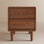 Table de chevet Mid-Century moderne en bois massif