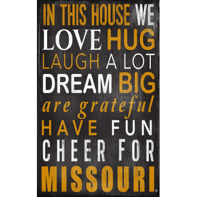 NCAA Wall Decor on Wood