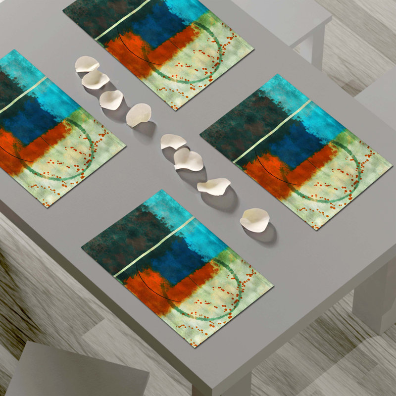 Napperon abstrait en polyester