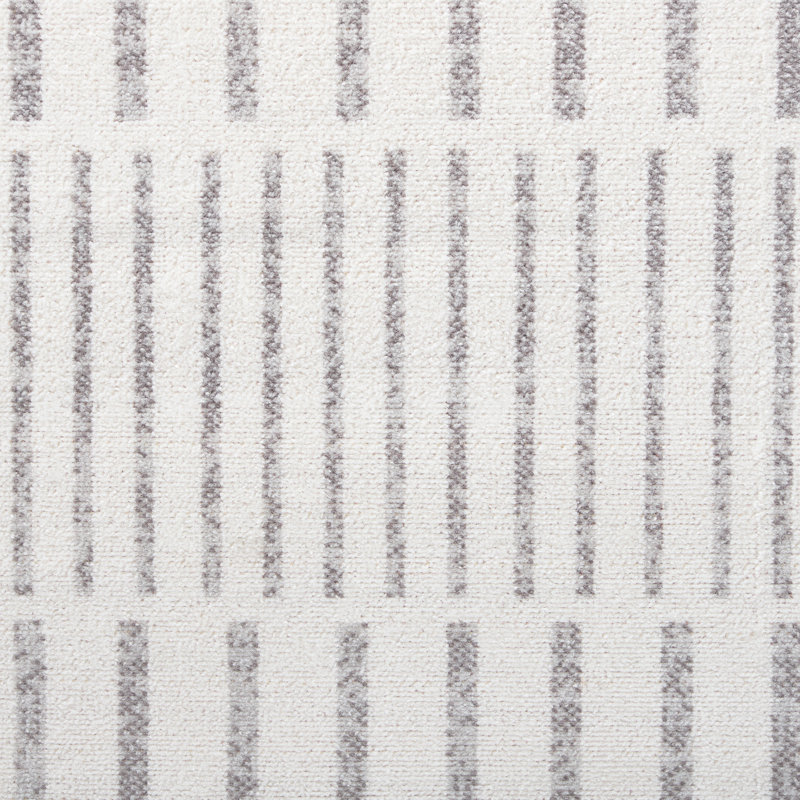 Tapis d'extérieur à rayures décalées pour l'extérieur Tommy Bahama ivoire / gris, Rectangle 7 pi 10 po x 10 pi 2 po