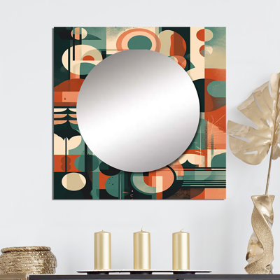 Mirsade - Miroir carré moderne Mid-Century pour salle de bain
