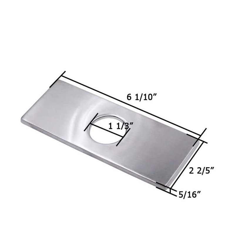 Plaque de salle de bain, Chrome