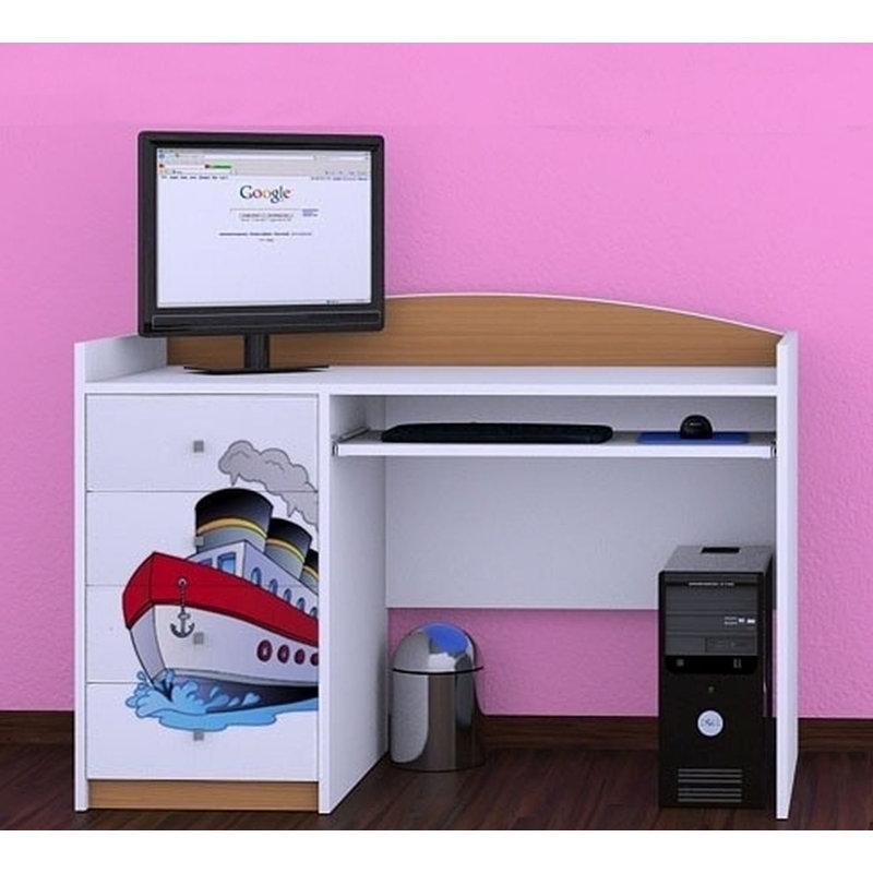 Colm 125cm Computer Desk, Light Brown