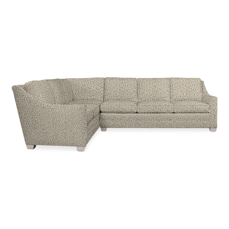 American Bungalow 2-Piece Nicholas Sectional, Dove Gray, Tuck Metal, No