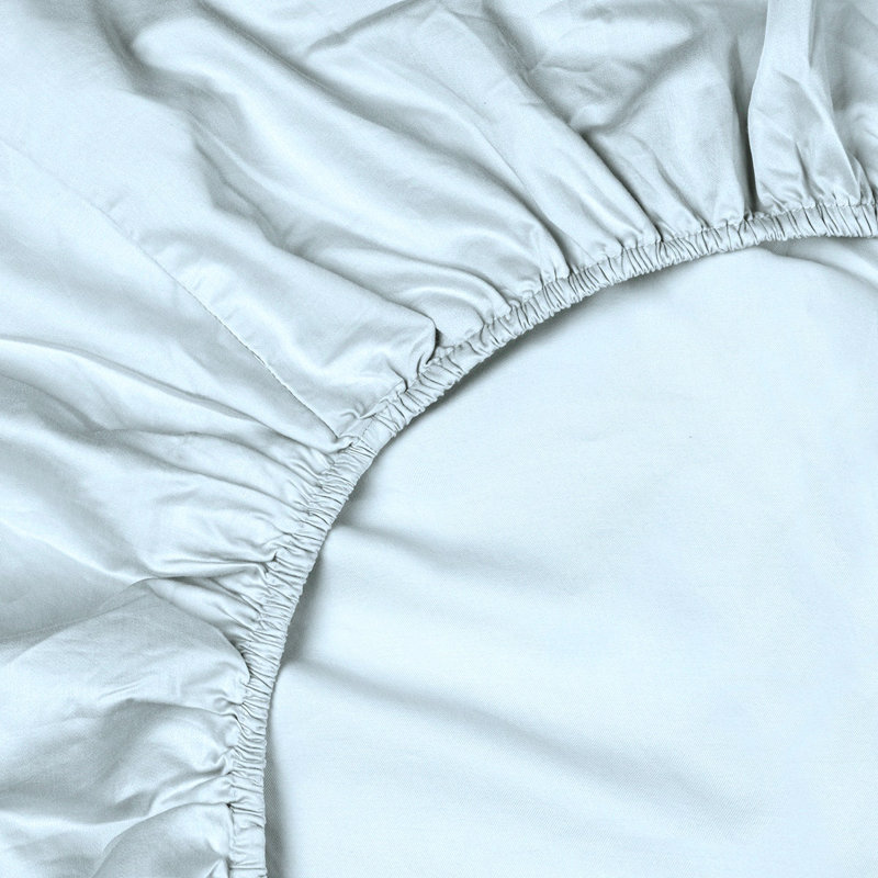 Sunrise Sateen Sheet Set, King Sheet Set with 2 Pillowcases, Blue