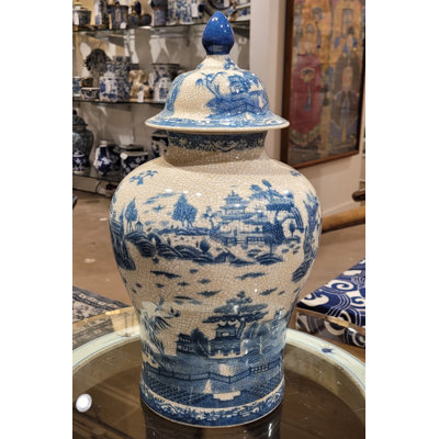 Hand Painted Decorative Porcelain Jar