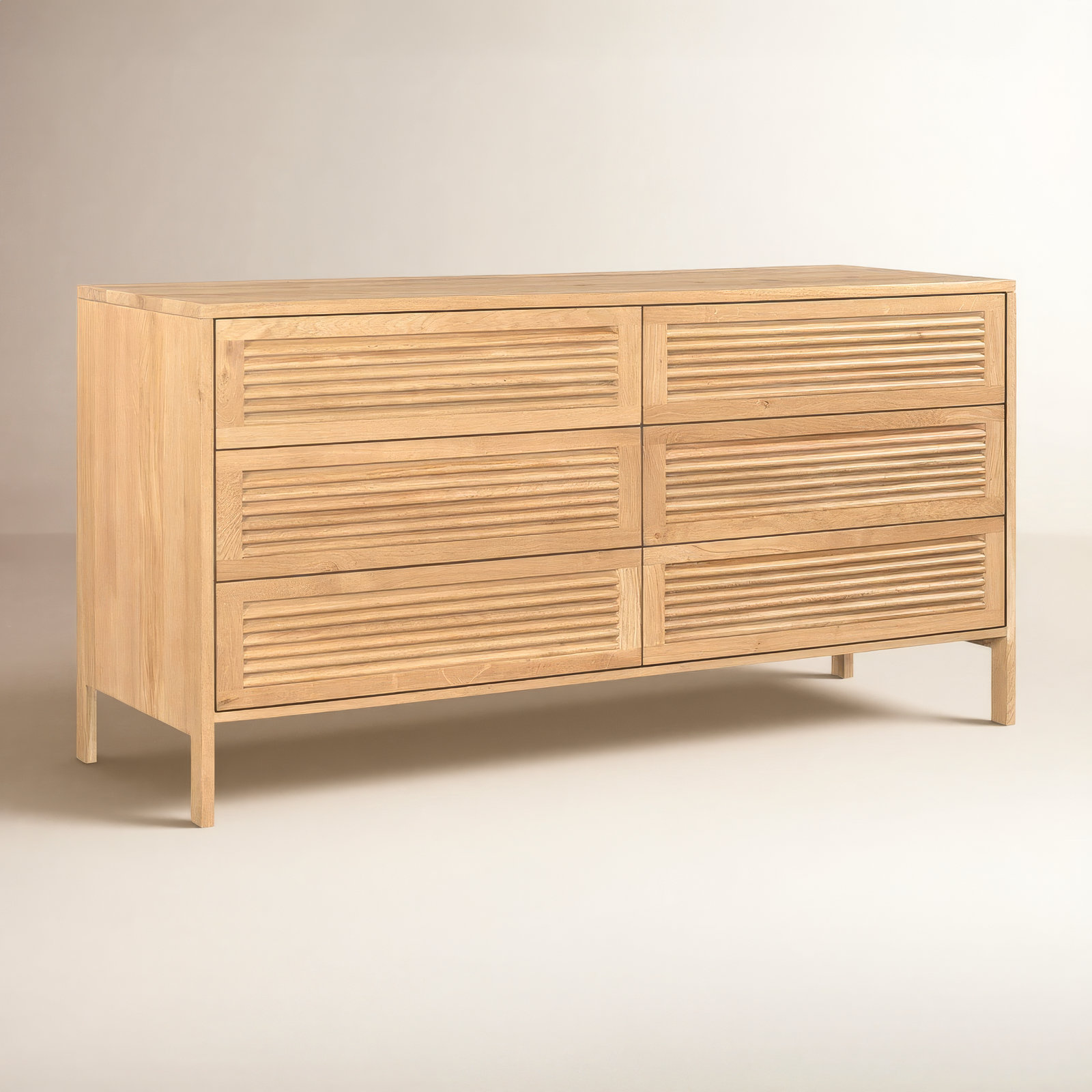 Marika 6 - Wooden Drawer Dresser