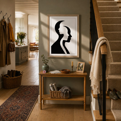 Silhouettes In Duality Minimalist - Print