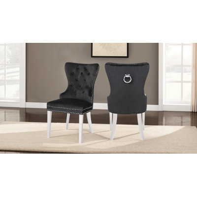 18'' H Tufted Upholstered Side Chair