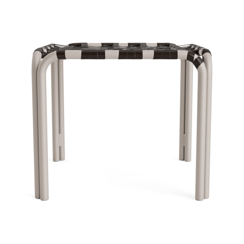 Kantan Outdoor Square Side Table, Dove Smooth, Coffee