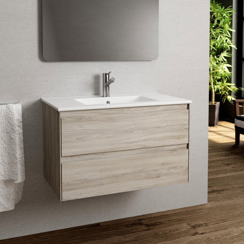 Perla 32'' W Single Vanity, Gray Pine