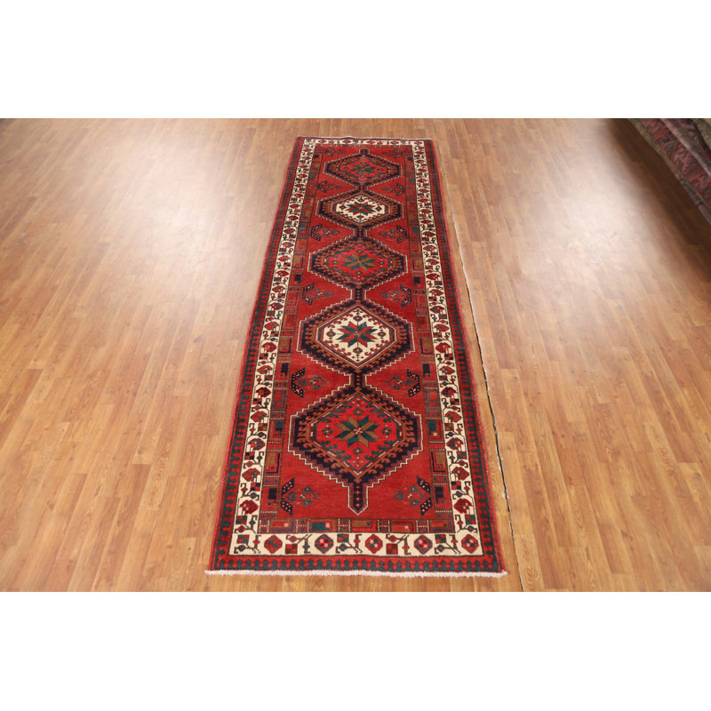 Tapis de couloir géométrique rétro 4 x 11