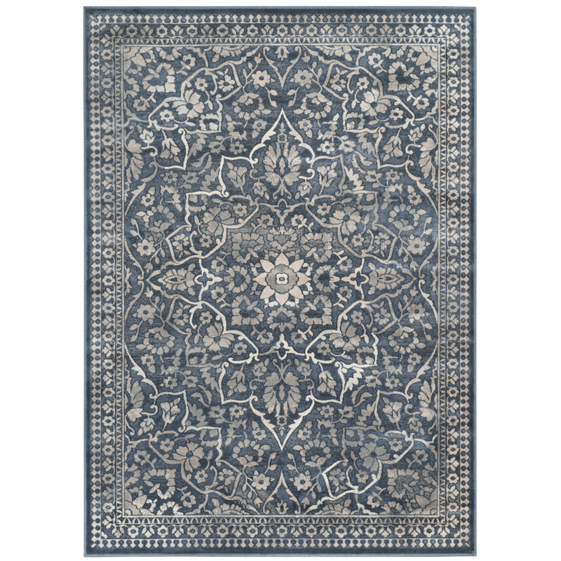 Emmie Oriental Cotton Hand Woven Area Rug, Rectangle 122 x 170 cm