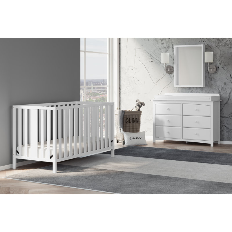 storkcraft kenton 5 drawer dresser grey Changing Table & Reviews Shabbychic