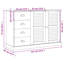 Peoa 113cm Solid Wood Sideboard-1948212575