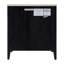 Table de chevet 1 tablette avec plateau en marbre lavé noir Isa 22 po Isa-1378889430