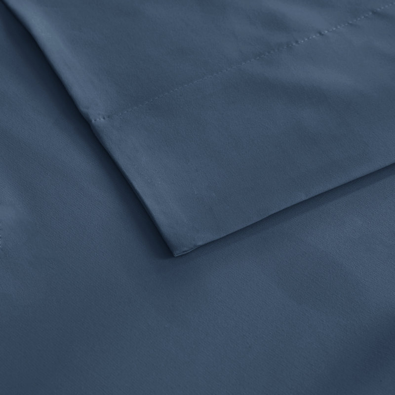 Smart All Season Microfiber Sheet Set, California King, Aqua