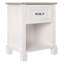 Table de chevet 1 tiroir blanche