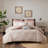 Cotton Jacquard Comforter Set Blush-113361358