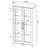 Myerson Grey Driftwood 2-Door Engineered Wood Tall Cabinet