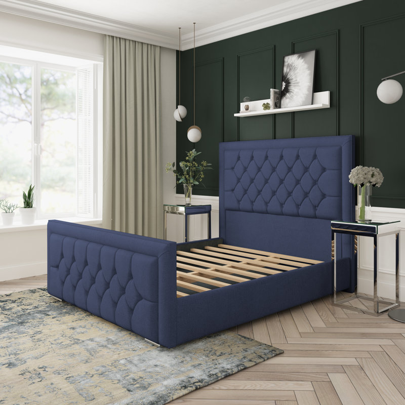 Upholstered Bed, Sapphire, Double (4'6)