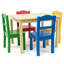 Kids 5 Piece Rectangular Play Or Activity Table and Chair Set-142495206